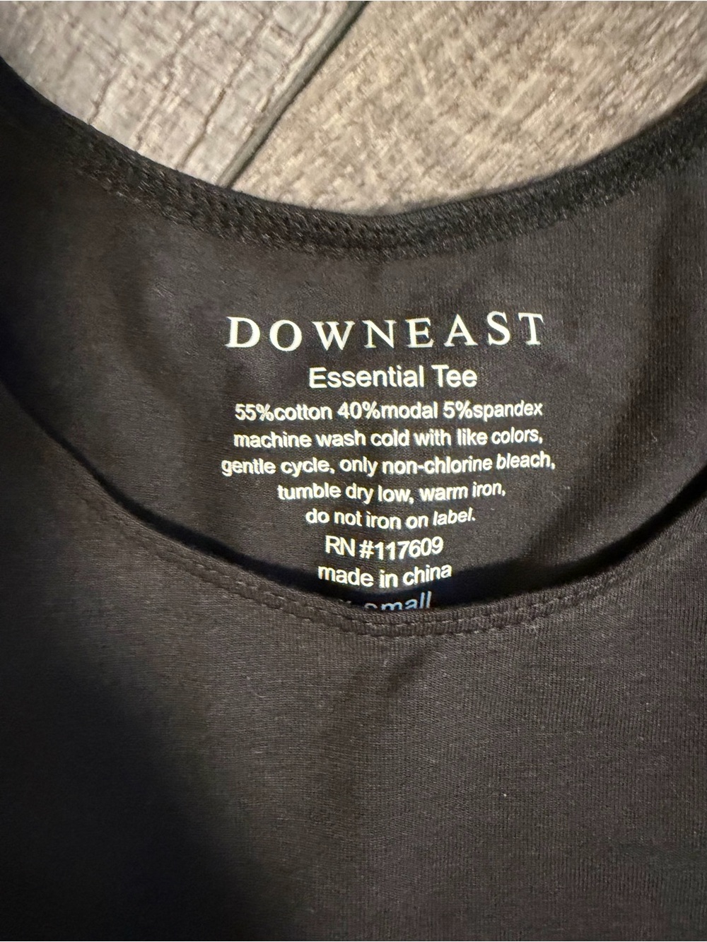 NWT Downeast Black essential Tee - Women's 
 cap sleeve layering tops set of 2 - Picture 4 of 6